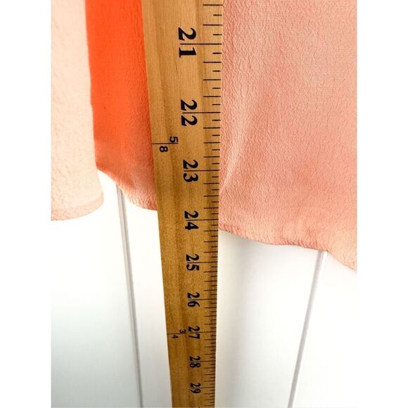 Anthropologie Maeve Tri Cut Peach Blouse Size 2 - Picture 5 of 8